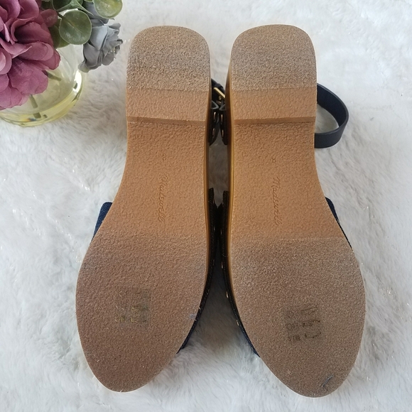 MADEWELL The Anouk Denim Platform Clog Sandals - Picture 5 of 12